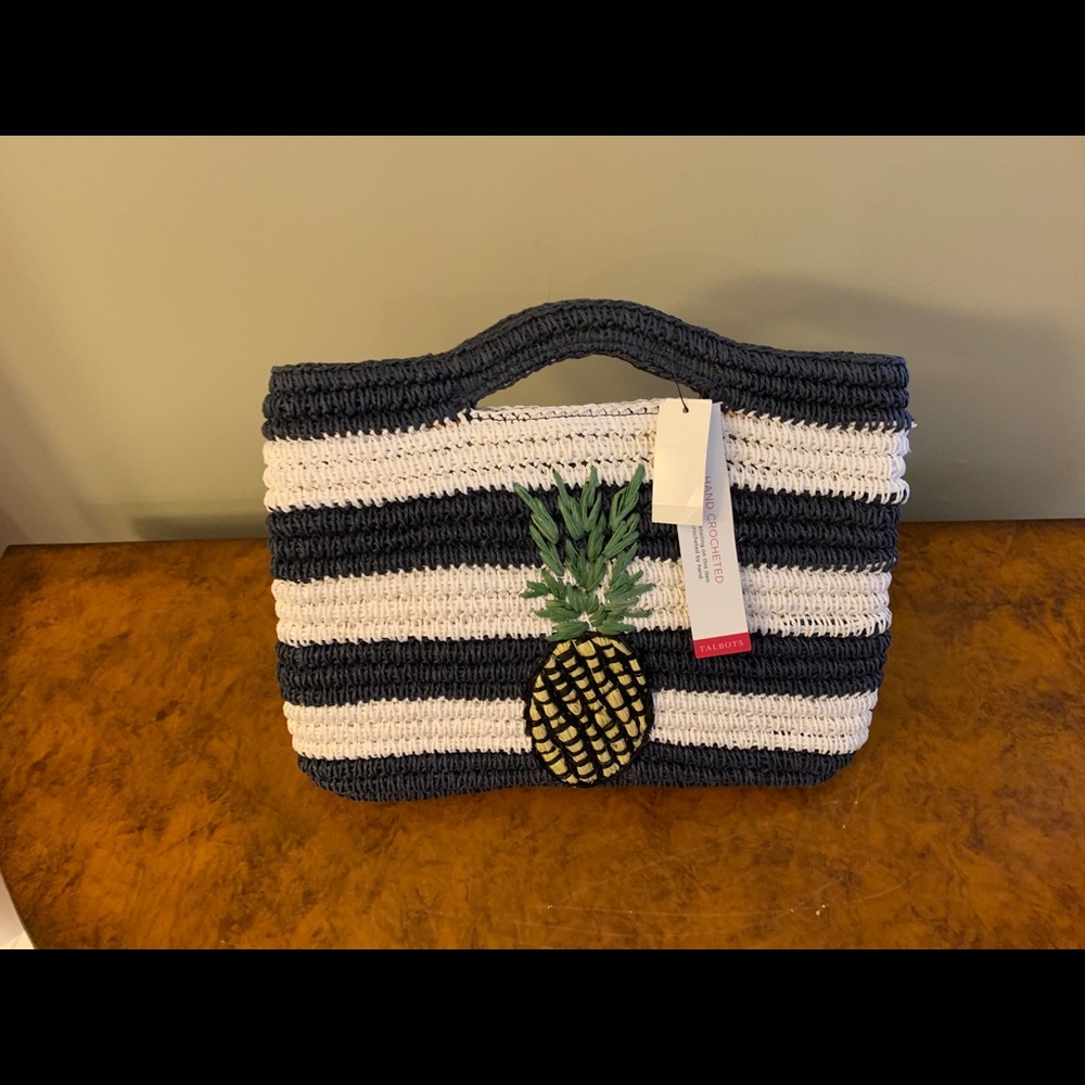 Talbots Straw Clutch